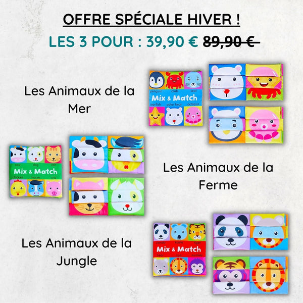Mix & Match™ Livre d'Éveil - De 6 mois à 4 ans - Adorable Joie